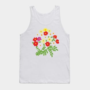 Abstract Flowers and Ferns for Mothers Day Tank Top